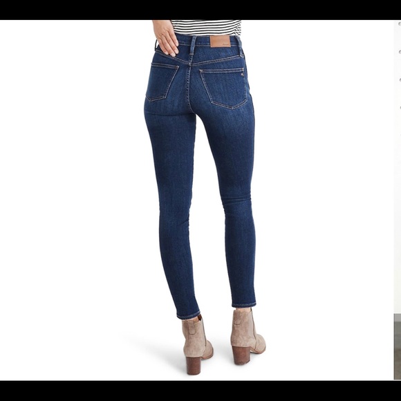 Madewell Mid-Rise 9” Skinny Blue Jeans size 27 - Picture 3 of 10